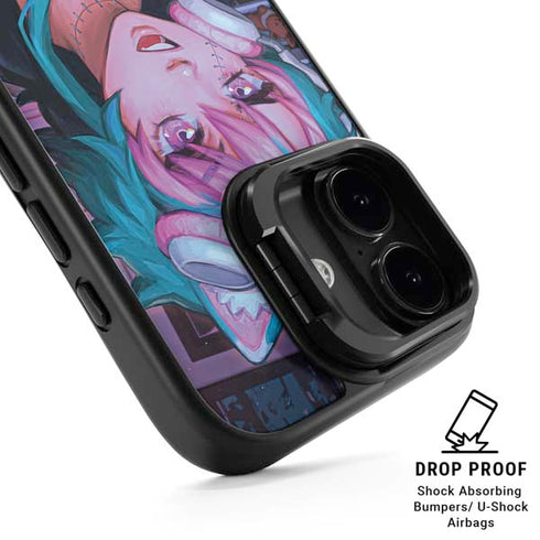 Anime Catgirl Gamer Nerd by Ivy Dolamore iPhone 17 Kickstand Case