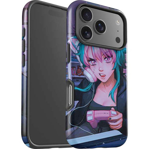 Anime Catgirl Gamer Nerd by Ivy Dolamore iPhone 17 Pro Impact Case