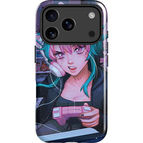 Anime Catgirl Gamer Nerd by Ivy Dolamore iPhone 17 Pro Magsafe Impact Case