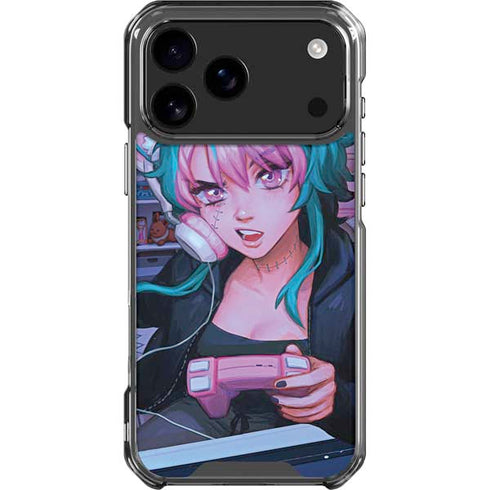 Anime Catgirl Gamer Nerd by Ivy Dolamore iPhone 17 Pro Max Clear Case