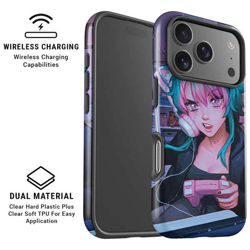 Anime Catgirl Gamer Nerd by Ivy Dolamore iPhone 17 Pro Max Magsafe Impact Case