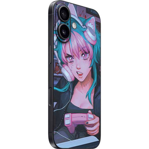 Anime Catgirl Gamer Nerd by Ivy Dolamore iPhone 17 Skin