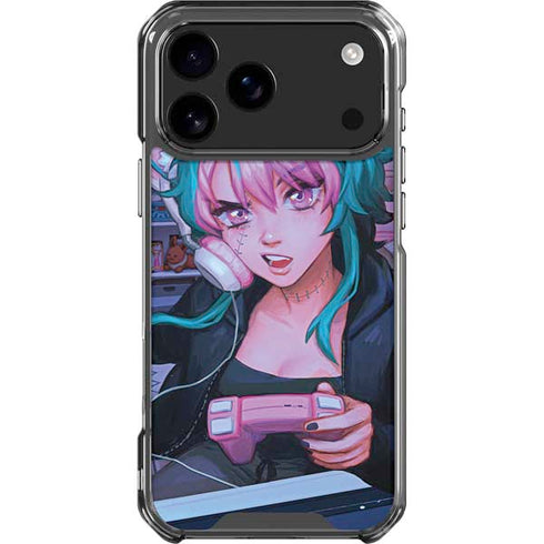 Anime Catgirl Gamer Nerd by Ivy Dolamore iPhone 18 Pro Max Clear Case