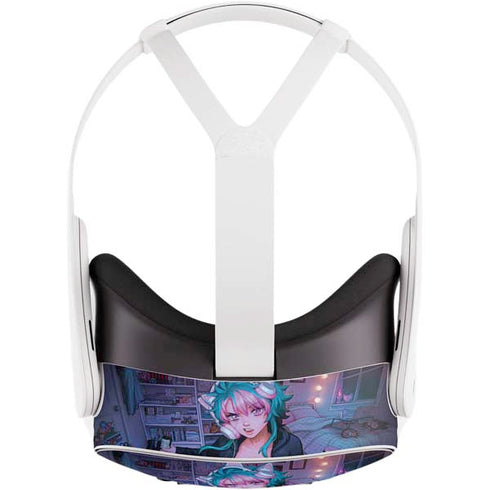 Anime Catgirl Gamer Nerd by Ivy Dolamore Meta Quest 3S Skin