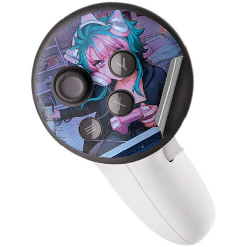 Anime Catgirl Gamer Nerd by Ivy Dolamore Meta Quest 3S Skin