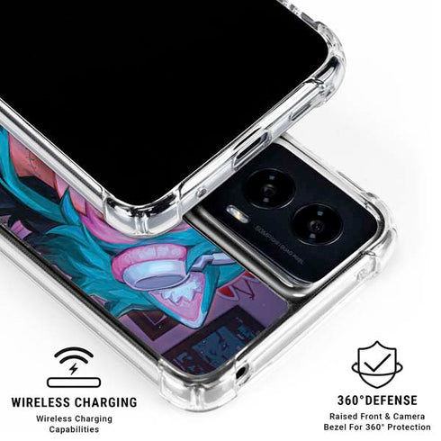 Anime Catgirl Gamer Nerd by Ivy Dolamore Moto G Power 5G (2024) Clear Case