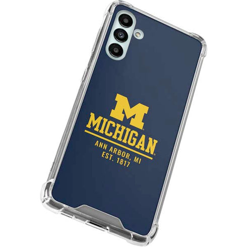 University of Michigan Ann Arbor Est 1817 Galaxy A13 5G Clear Case