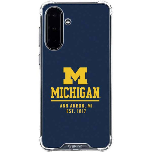 University of Michigan Ann Arbor Est 1817 Galaxy A36 5G Clear Case