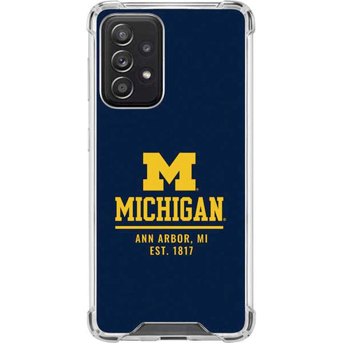 University of Michigan Ann Arbor Est 1817 Galaxy A52 5G Clear Case
