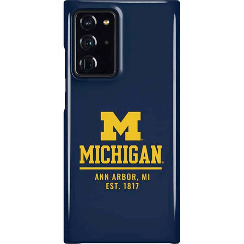 University of Michigan Ann Arbor Est 1817 Galaxy Cases