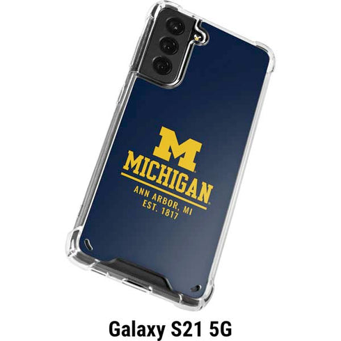 University of Michigan Ann Arbor Est 1817 Galaxy S21 5G Clear Case