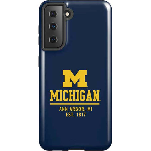 University of Michigan Ann Arbor Est 1817 Galaxy S21 5G Pro Case