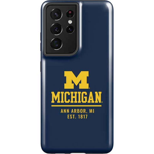 University of Michigan Ann Arbor Est 1817 Galaxy S21 Ultra 5G Pro Case