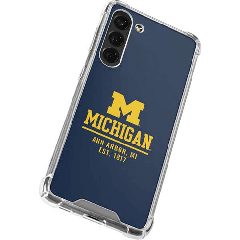 University of Michigan Ann Arbor Est 1817 Galaxy S23 Plus Clear Case