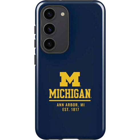 University of Michigan Ann Arbor Est 1817 Galaxy S23 Pro Case