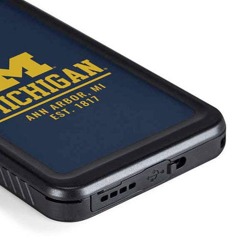 University of Michigan Ann Arbor Est 1817 Galaxy S23 Waterproof Case