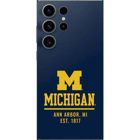 University of Michigan Ann Arbor Est 1817 Galaxy S25 Ultra Skin