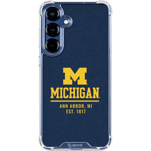 University of Michigan Ann Arbor Est 1817 Galaxy S25 Plus Clear Case