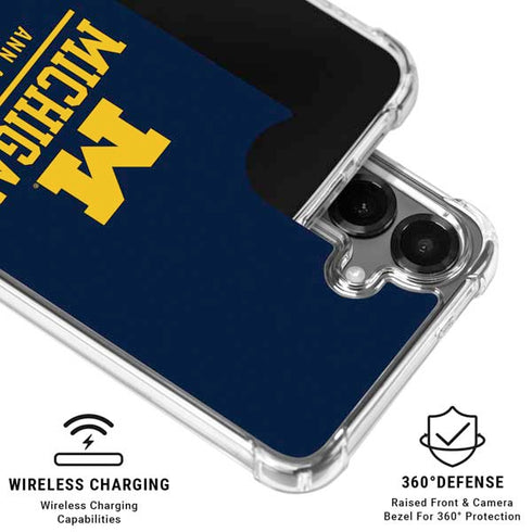 University of Michigan Ann Arbor Est 1817 Galaxy S26 Plus Clear Case