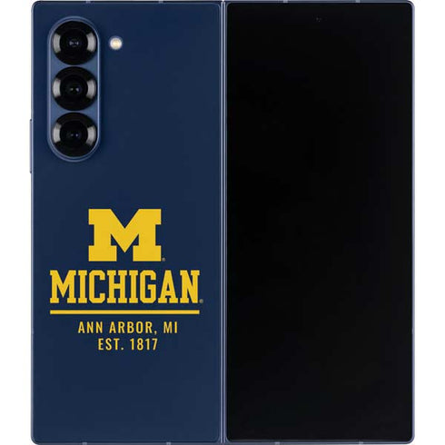 University of Michigan Ann Arbor Est 1817 Galaxy Z Fold6 Skin