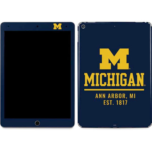 University of Michigan Ann Arbor Est 1817 iPad Skins