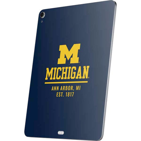 University of Michigan Ann Arbor Est 1817 Apple iPad Air Skin