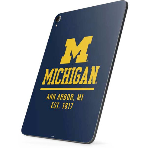 University of Michigan Ann Arbor Est 1817 Apple iPad Pro Skin
