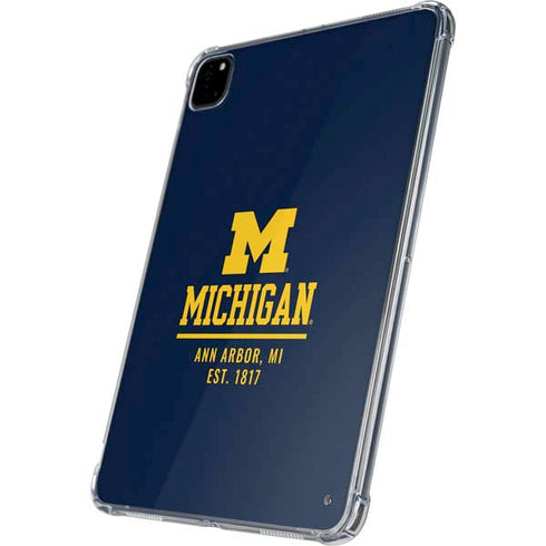 University of Michigan Ann Arbor Est 1817 iPad Pro 11in (2024) Clear Case