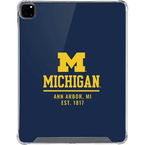 University of Michigan Ann Arbor Est 1817 iPad Pro 12.9in (2020) Clear Case