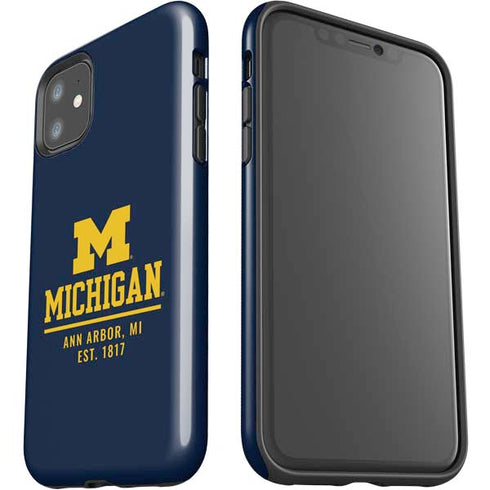 University of Michigan Ann Arbor Est 1817 iPhone 11 Impact Case
