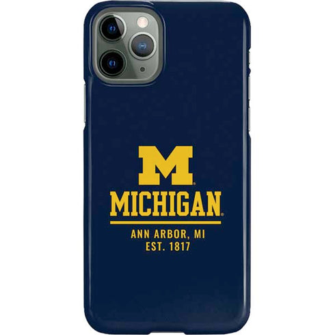 University of Michigan Ann Arbor Est 1817 iPhone 11 Pro Lite Case