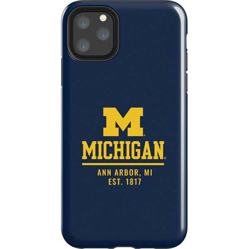 University of Michigan Ann Arbor Est 1817 iPhone 11 Pro Max Impact Case