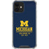 University of Michigan Ann Arbor Est 1817 iPhone 12 Clear Case