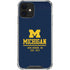 University of Michigan Ann Arbor Est 1817 iPhone 12 Mini Clear Case