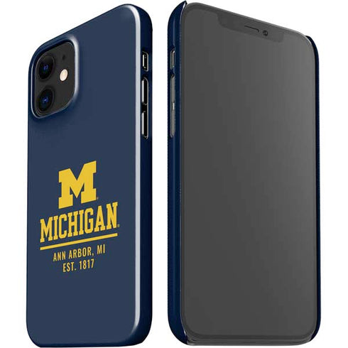 University of Michigan Ann Arbor Est 1817 iPhone 12 Mini Lite Case