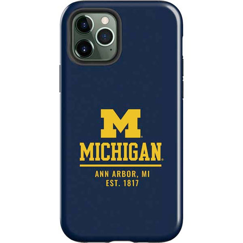 University of Michigan Ann Arbor Est 1817 iPhone 12 Pro Impact Case