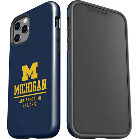University of Michigan Ann Arbor Est 1817 iPhone 12 Pro Impact Case
