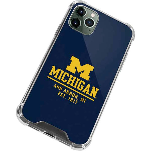 University of Michigan Ann Arbor Est 1817 iPhone 12 Pro Max Clear Case