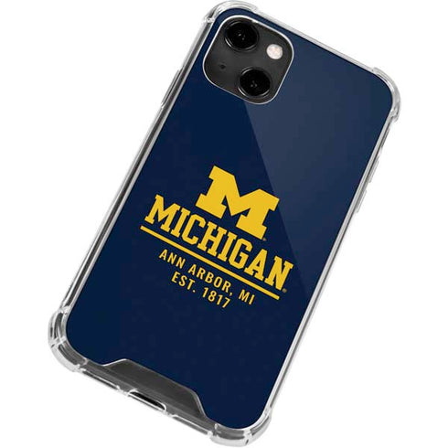 University of Michigan Ann Arbor Est 1817 iPhone 13 Clear Case
