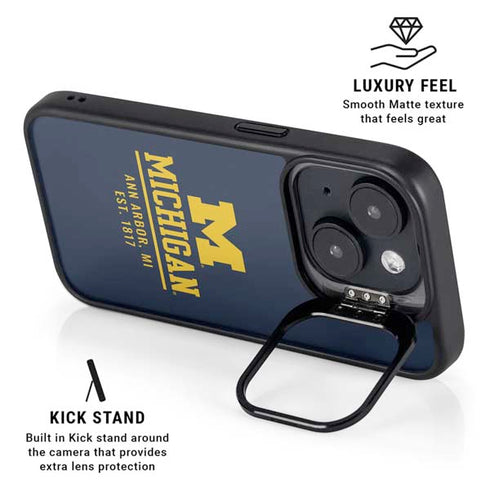 University of Michigan Ann Arbor Est 1817 iPhone 13 Kickstand Case