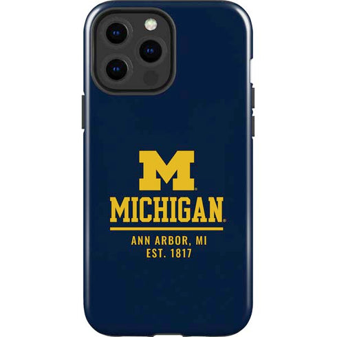 University of Michigan Ann Arbor Est 1817 iPhone 13 Pro Max Impact Case