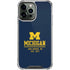 University of Michigan Ann Arbor Est 1817 iPhone 14 Pro Max Clear Case