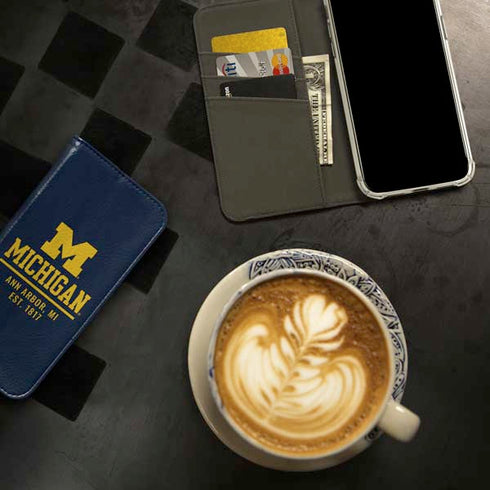 University of Michigan Ann Arbor Est 1817 iPhone 15 Pro Max Folio Case