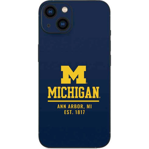 University of Michigan Ann Arbor Est 1817 iPhone 15 Skin