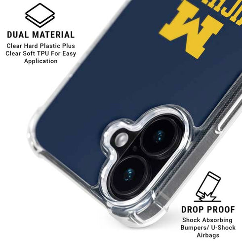 University of Michigan Ann Arbor Est 1817 iPhone 16 MagSafe Case