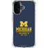 University of Michigan Ann Arbor Est 1817 iPhone 16 Plus Clear Case