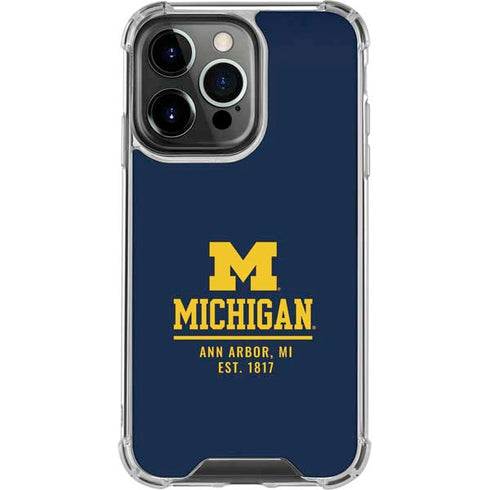 University of Michigan Ann Arbor Est 1817 iPhone 16 Pro Clear Case
