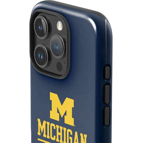 University of Michigan Ann Arbor Est 1817 iPhone 16 Pro Max Impact Case