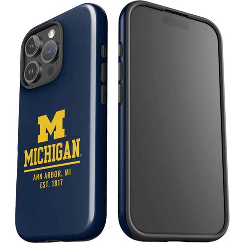 University of Michigan Ann Arbor Est 1817 iPhone 16 Pro Max Impact Case