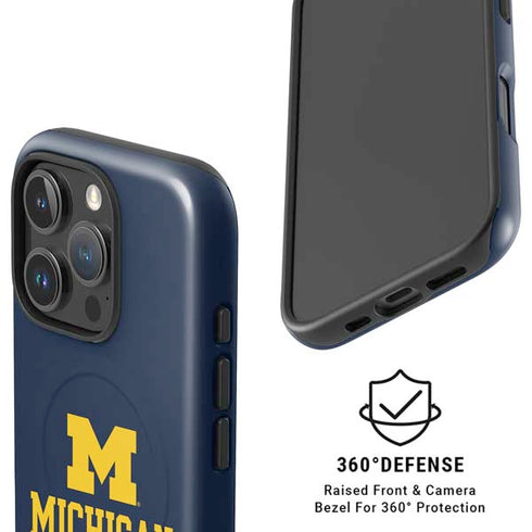 University of Michigan Ann Arbor Est 1817 iPhone 16 Pro Max Magsafe Impact Case